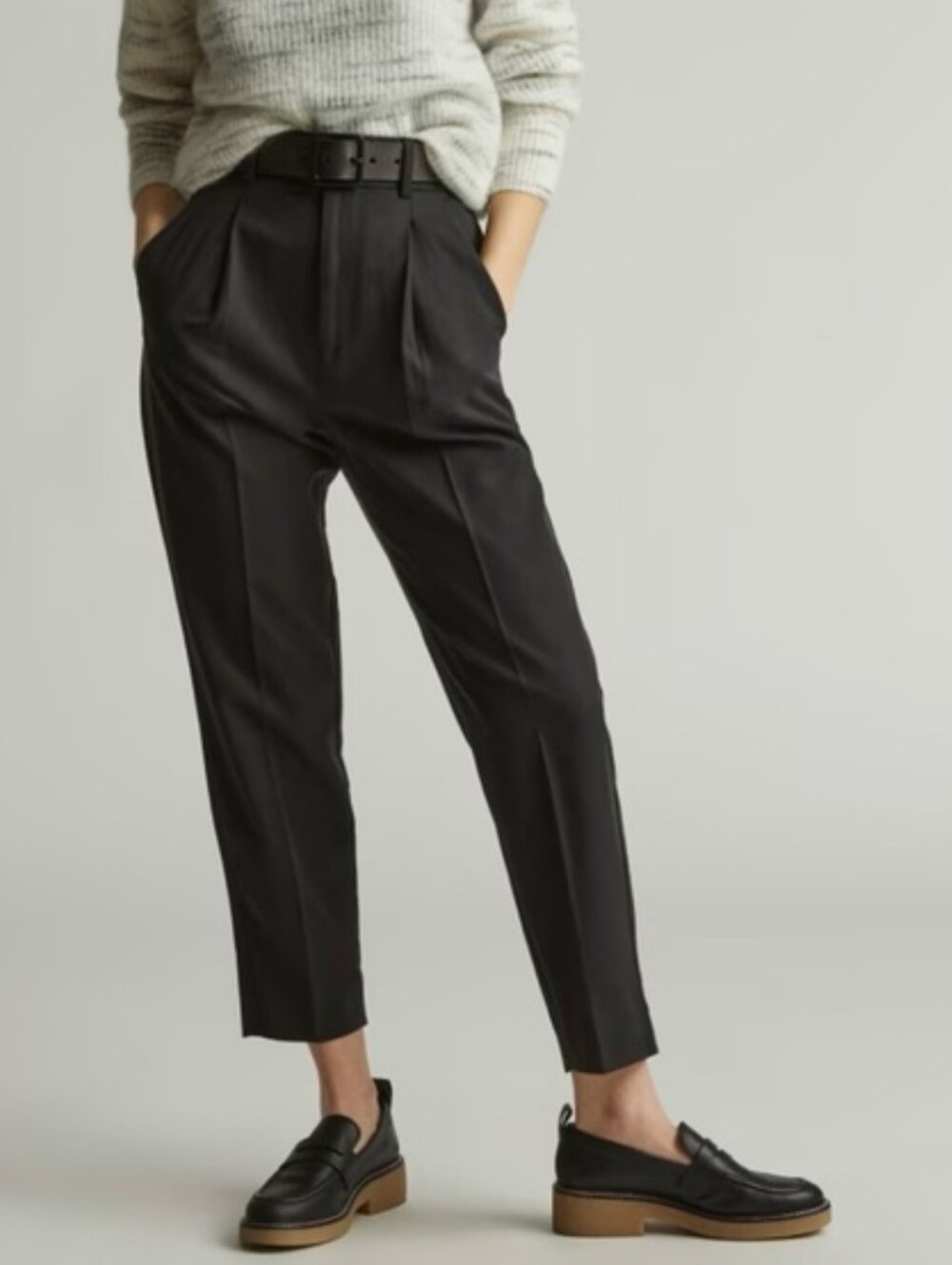 Everlane The Tencel Way High Taper Pant Black